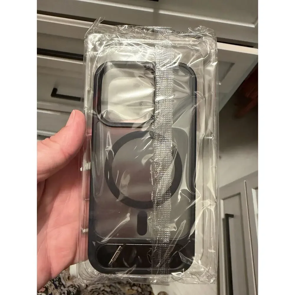 shockproof iphone case 14 Pro Max 6.1” Black Mag